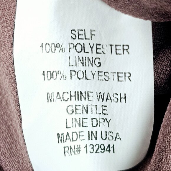 Amanda Uprichard Pirouette Henna Cold Shoulder Drop Waist Mauve Lined Dress, Sm - Picture 10 of 10